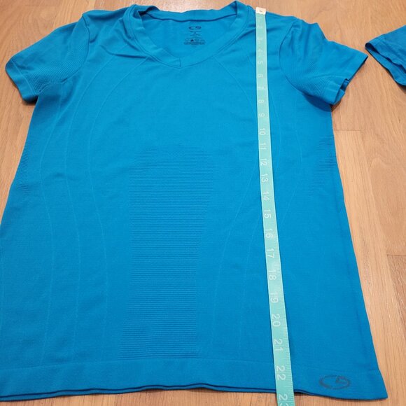 Champion C9 Shirts Womens Small Lot of TWO (2) Blue Turquoise Athletic Tops - Picture 8 of 13
